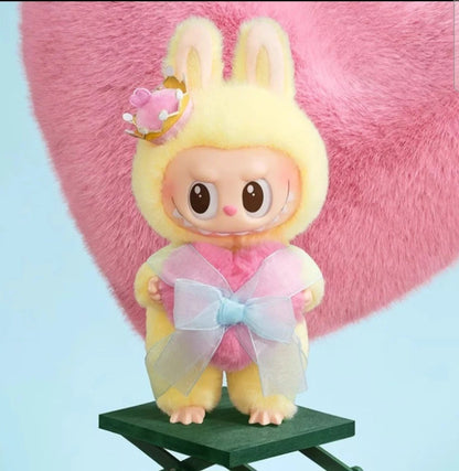2025 POP MART Labubu The Monsters “Let’s Checkmate” Vinyl Plush Hanging Figure with Card – Yellow Exclusive Edition (Replica/Dupe)